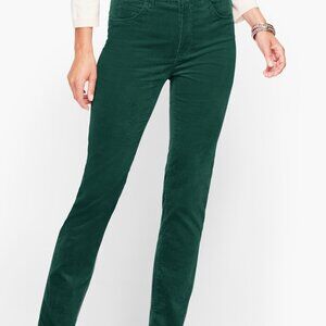 Talbots Women's Velveteen Straight Leg Pants Classic Dressy Holiday Sz 12 NWT